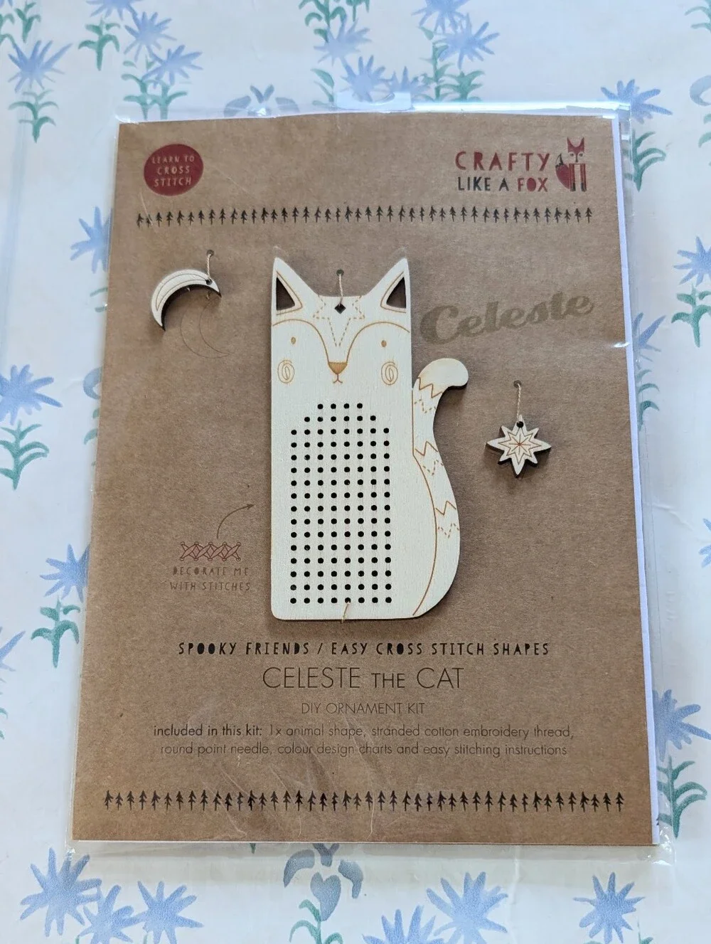 Crafty Like a Fox Celeste the Cat Ornament Kit NEW Spooky Friends Halloween DIY